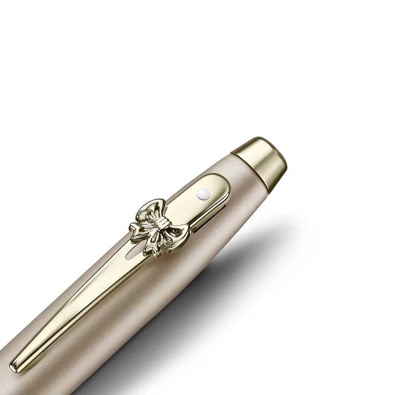 Sheaffer Emily in Paris 100 Champagne Gold/Bow Clip Rollerball Pen image number 2